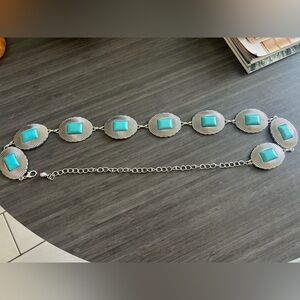 Silver and Turquoise Women's belt